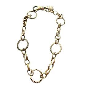 Silpada 925 Sterling Silver Circle Chain Link Bracelet